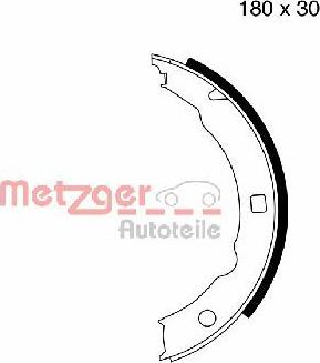 Metzger MG 665 - Комплект гальм, ручник, парковка autozip.com.ua