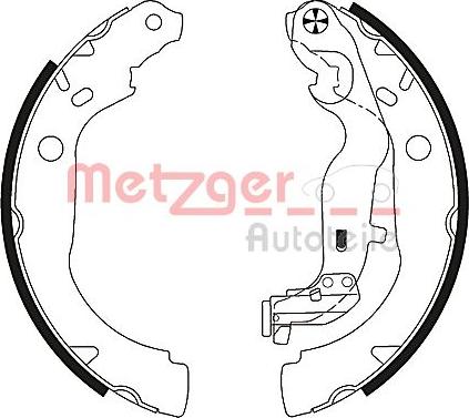 Metzger MG 131 - Комплект гальм, барабанний механізм autozip.com.ua