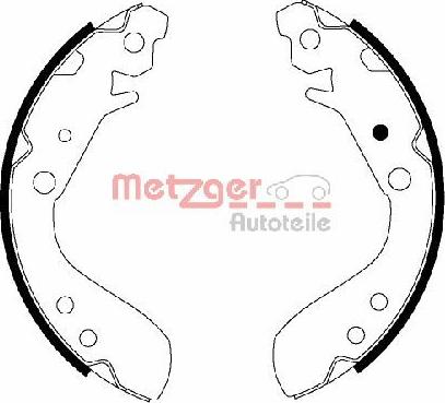 Metzger MG 830 - Комплект гальм, барабанний механізм autozip.com.ua