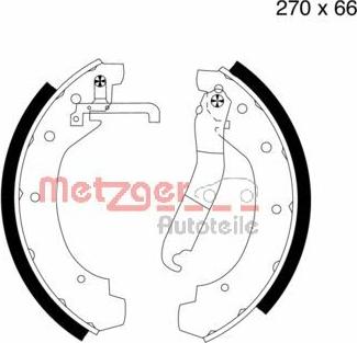 Metzger MG 399 - Комплект гальм, барабанний механізм autozip.com.ua