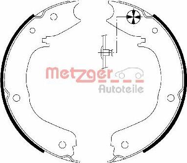 Metzger MG 203 - Комплект гальм, ручник, парковка autozip.com.ua