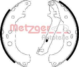 Metzger MG 211 - Комплект гальм, барабанний механізм autozip.com.ua