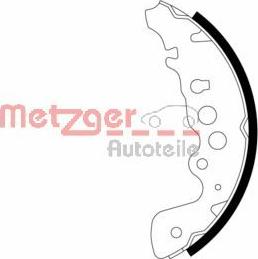 Metzger MG 730 - Комплект гальм, барабанний механізм autozip.com.ua