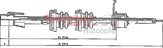 Metzger S 31024 - Тросик спідометра autozip.com.ua