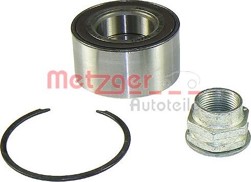 Metzger WM 1098 - Комплект підшипника маточини колеса autozip.com.ua