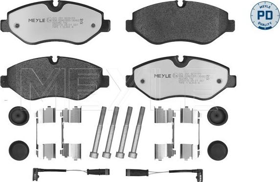 Meyle 025 291 9220/PD - Гальмівні колодки, дискові гальма autozip.com.ua