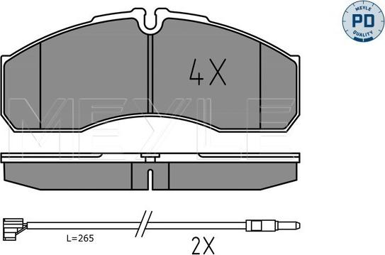 Meyle 025 291 6020/PD - Гальмівні колодки, дискові гальма autozip.com.ua