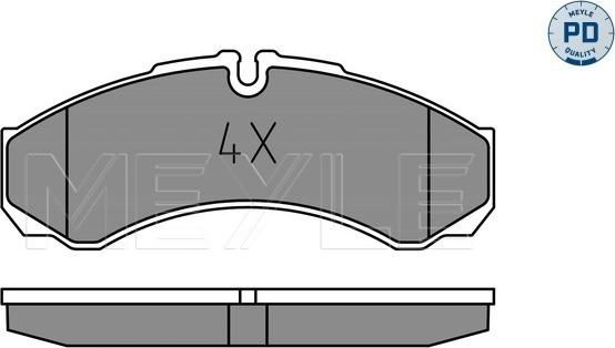 Meyle 025 291 2120/PD - Гальмівні колодки, дискові гальма autozip.com.ua