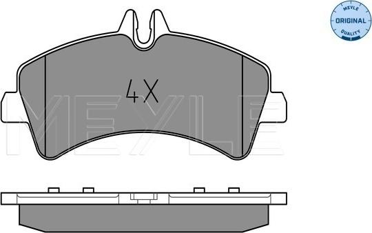 MEC-Diesel 570126VL - Гальмівні колодки, дискові гальма autozip.com.ua