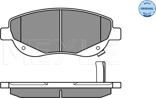 Meyle 025 249 4619/W - Гальмівні колодки, дискові гальма autozip.com.ua