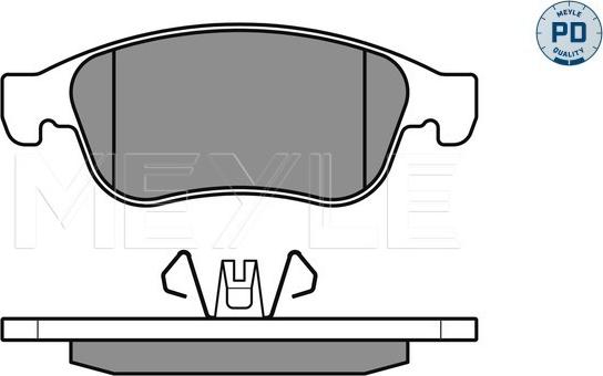 Meyle 025 249 1418/PD - Гальмівні колодки, дискові гальма autozip.com.ua