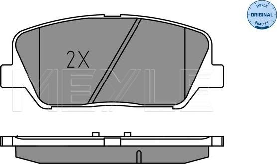 Meyle 025 249 1517 - Гальмівні колодки, дискові гальма autozip.com.ua