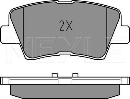 Meyle 025 249 3415/W - Гальмівні колодки, дискові гальма autozip.com.ua