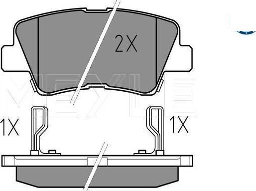 Meyle 025 249 3415/W - Гальмівні колодки, дискові гальма autozip.com.ua