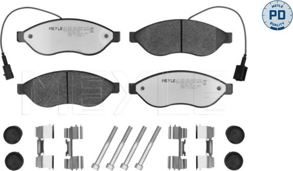 Meyle 025 244 6819-2/PD - Гальмівні колодки, дискові гальма autozip.com.ua