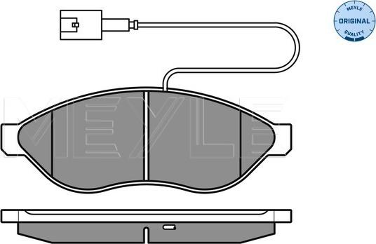 Meyle 025 244 6819/W1 - Гальмівні колодки, дискові гальма autozip.com.ua