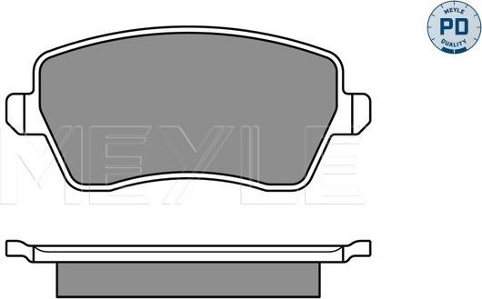 Meyle 025 244 0317/PD - Гальмівні колодки, дискові гальма autozip.com.ua