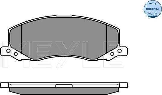 Meyle 025 244 1817/W - Гальмівні колодки, дискові гальма autozip.com.ua