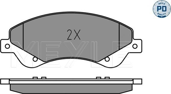 Meyle 025 244 8518/PD - Гальмівні колодки, дискові гальма autozip.com.ua