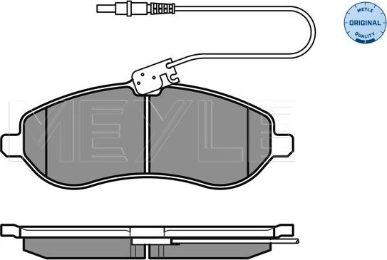 Meyle 025 245 9518/W - Гальмівні колодки, дискові гальма autozip.com.ua