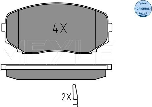 Meyle 025 245 4417/W - Гальмівні колодки, дискові гальма autozip.com.ua