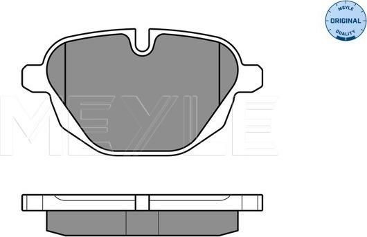 Meyle 025 245 6118 - Гальмівні колодки, дискові гальма autozip.com.ua