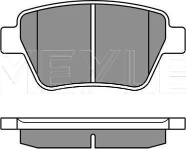 Meyle 025 245 6317 - Гальмівні колодки, дискові гальма autozip.com.ua