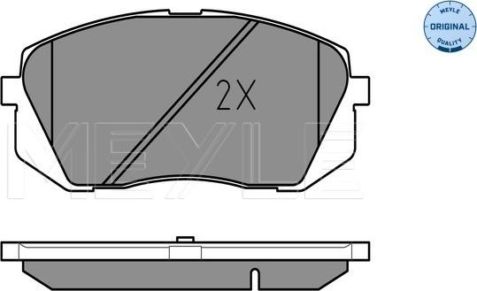 Meyle 025 245 0116/W - Гальмівні колодки, дискові гальма autozip.com.ua