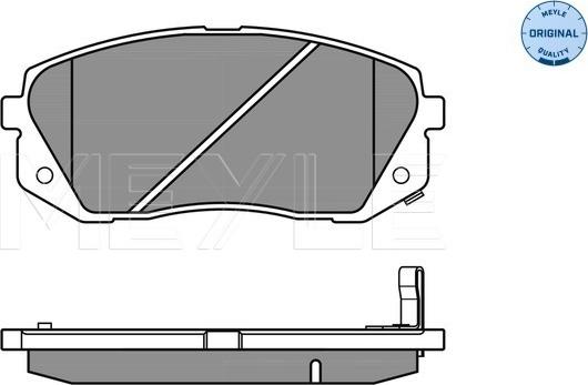 Meyle 025 245 0116/W - Гальмівні колодки, дискові гальма autozip.com.ua