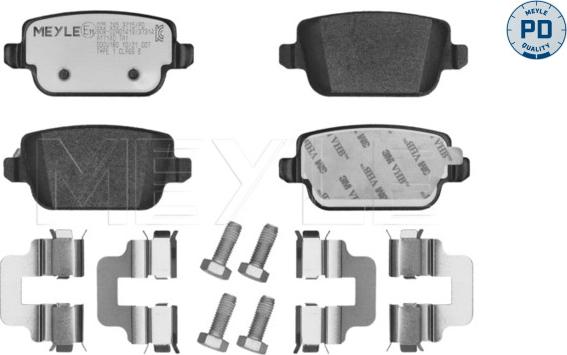 Meyle 025 245 3715/PD - Гальмівні колодки, дискові гальма autozip.com.ua