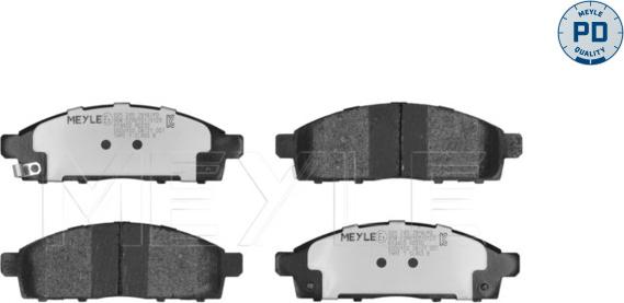 Meyle 025 245 2916/PD - Гальмівні колодки, дискові гальма autozip.com.ua