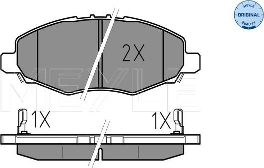 Meyle 025 245 2316/W - Гальмівні колодки, дискові гальма autozip.com.ua