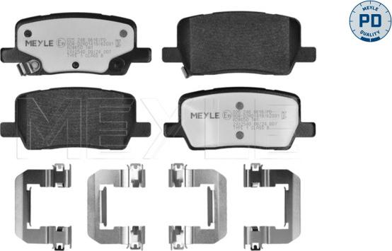 Meyle 025 246 9616/PD - Гальмівні колодки, дискові гальма autozip.com.ua