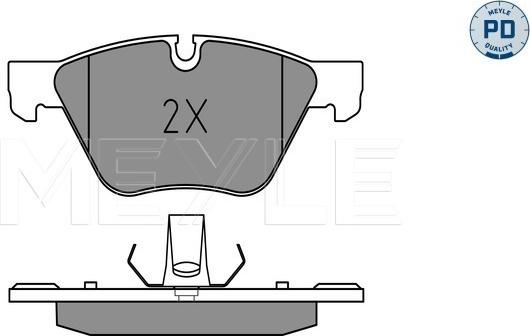 Meyle 025 246 9719/PD - Гальмівні колодки, дискові гальма autozip.com.ua