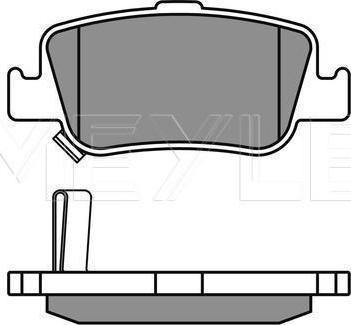 Meyle 025 246 6415/W - Гальмівні колодки, дискові гальма autozip.com.ua