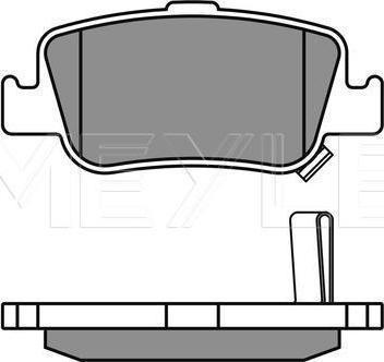 Meyle 025 246 6415/W - Гальмівні колодки, дискові гальма autozip.com.ua