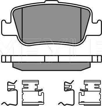 Meyle 025 246 6415/W - Гальмівні колодки, дискові гальма autozip.com.ua