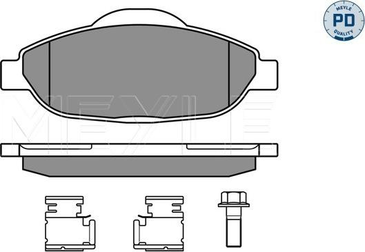 Meyle 025 246 6017/PD - Гальмівні колодки, дискові гальма autozip.com.ua