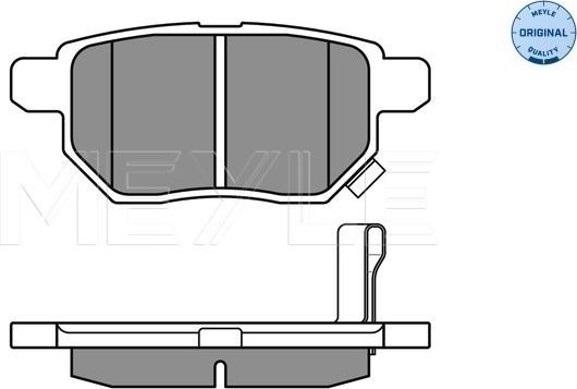 Meyle 025 246 1015/W - Комплект гальмівних колодок з 4 шт. дисків autozip.com.ua