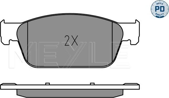 Meyle 025 246 2318/PD - Гальмівні колодки, дискові гальма autozip.com.ua