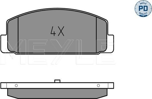 Meyle 025 240 4514/PD - Гальмівні колодки, дискові гальма autozip.com.ua