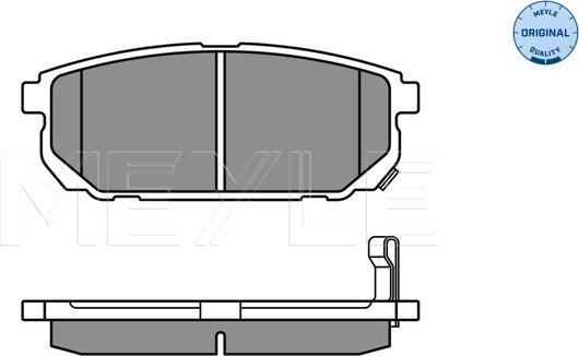 Meyle 025 240 5815/W - Гальмівні колодки, дискові гальма autozip.com.ua