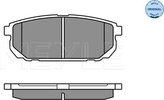 Meyle 025 240 5815/W - Гальмівні колодки, дискові гальма autozip.com.ua