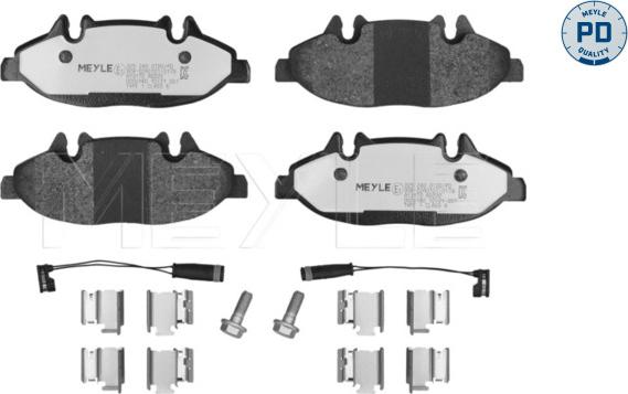 Meyle 025 240 0720/PD - Гальмівні колодки, дискові гальма autozip.com.ua