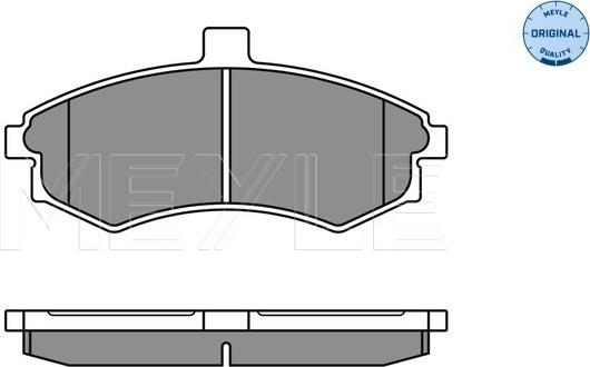 Meyle 025 240 3117/W - Гальмівні колодки, дискові гальма autozip.com.ua