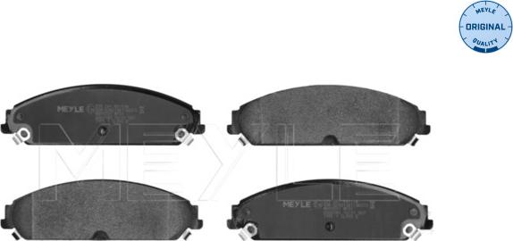 Meyle 025 241 6417/W - Гальмівні колодки, дискові гальма autozip.com.ua