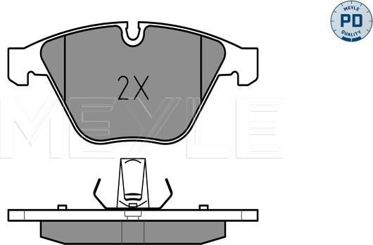 Meyle 025 241 6120/PD - Гальмівні колодки, дискові гальма autozip.com.ua