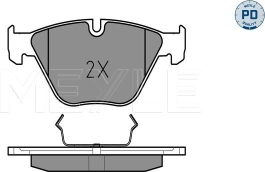 Meyle 025 241 6120/PD - Гальмівні колодки, дискові гальма autozip.com.ua