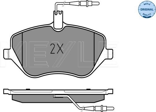 Meyle 025 241 3317/W - Гальмівні колодки, дискові гальма autozip.com.ua