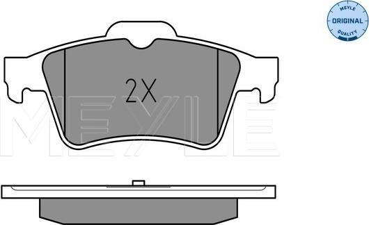 Meyle 025 241 3716 - Гальмівні колодки, дискові гальма autozip.com.ua